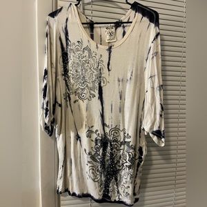 XL casual shirt with crystals